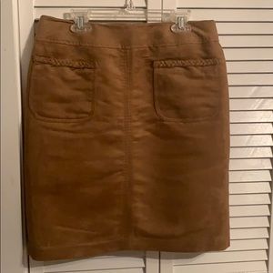 Faux Suede Skirt